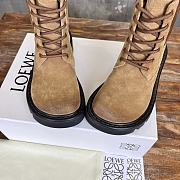 Bagsaaa Loewe Sierra combat boot in suede Brown - 2