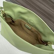 Bagsaaa Loewe Mini Flamenco clutch in nappa calfskin light green - 23.9X18X9 cm - 3