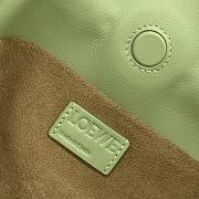 Bagsaaa Loewe Mini Flamenco clutch in nappa calfskin light green - 23.9X18X9 cm - 4