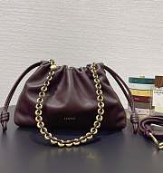 Bagsaaa Loewe Medium Flamenco purse in mellow nappa lambskin Dark Burgundy - 30X20X10.5 cm - 1