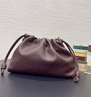 Bagsaaa Loewe Medium Flamenco purse in mellow nappa lambskin Dark Burgundy - 30X20X10.5 cm - 4