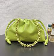 Bagsaaa Loewe Medium Flamenco purse in mellow nappa lambskin Anise  - 30X20X10.5 cm - 2