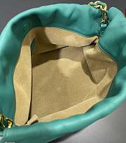 Bagsaaa Loewe Medium Flamenco purse in mellow nappa lambskin Emerald Green  - 30X20X10.5 cm - 2