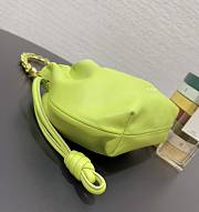 Bagsaaa Loewe Mini Flamenco Purse bag in mellow nappa lambskin Anise Green - 23X17X5.5 cm - 2