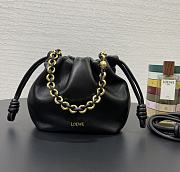 Bagsaaa Loewe Mini Flamenco Purse bag in mellow nappa lambskin black - 23X17X5.5 cm - 1