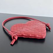 Bagsaaa Bottega Veneta Mini Solstice Heart Red - 22x18x2 cm - 2