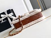 Bagsaaa Chanel Flap Bag Shearling Beige & Brown AS5149 - 16 × 23.5 × 7.5 cm - 4