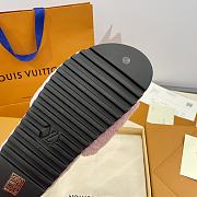 Bagsaaa Louis Vuitton Paseo Shearling Slippers Pink - 4