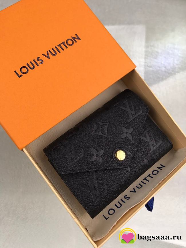 Bagsaaa Louis Vuitton Victorine Wallet M64060 Black - 12X9cm - 1