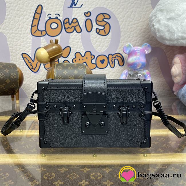 Bagsaaa Louis Vuitton M24303 Petite Malle Full Black - 12.5 x 6 x 20 cm - 1