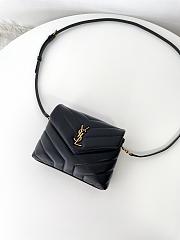 Bagsaaa YSL Toy Loulou In Quilted Leather 678401 Black & Gold - 20 x 14 x 7.5 cm - 3