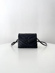 Bagsaaa YSL Toy Loulou In Quilted Leather 678401 Black - 20 x 14 x 7.5 cm - 1