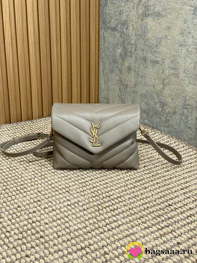 Bagsaaa YSL Toy Loulou In Quilted Leather 678401 Beige - 20 x 14 x 7.5 cm - 1