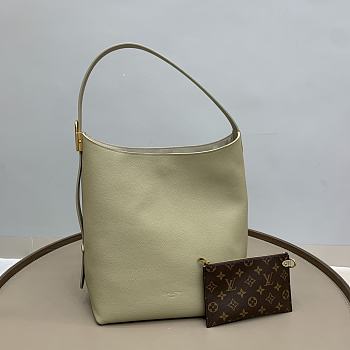 Bagsaaa Louis Vuitton M24988 Low Key Hobo MM Clay Green - 31 x 35 x 18 cm