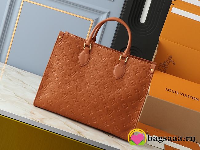 Bagsaaa Louis Vuitton M12775 OnTheGo MM Cognac Brown - 35 x 27 x 14 cm - 1