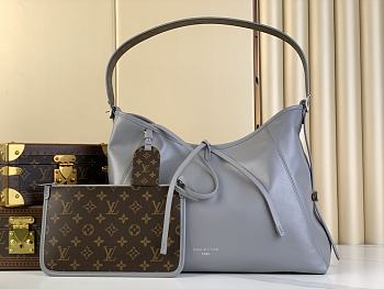 Bagsaaa Louis Vuitton M12583 CarryAll Dark MM Gray - 39 x 30 x 15 cm