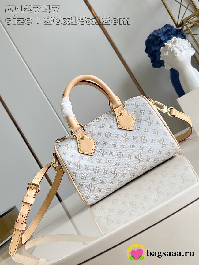 Bagsaaa Louis Vuitton M12747 Speedy Bandoulière 20 Cream - 20.5 x 13.5 x 12 cm - 1