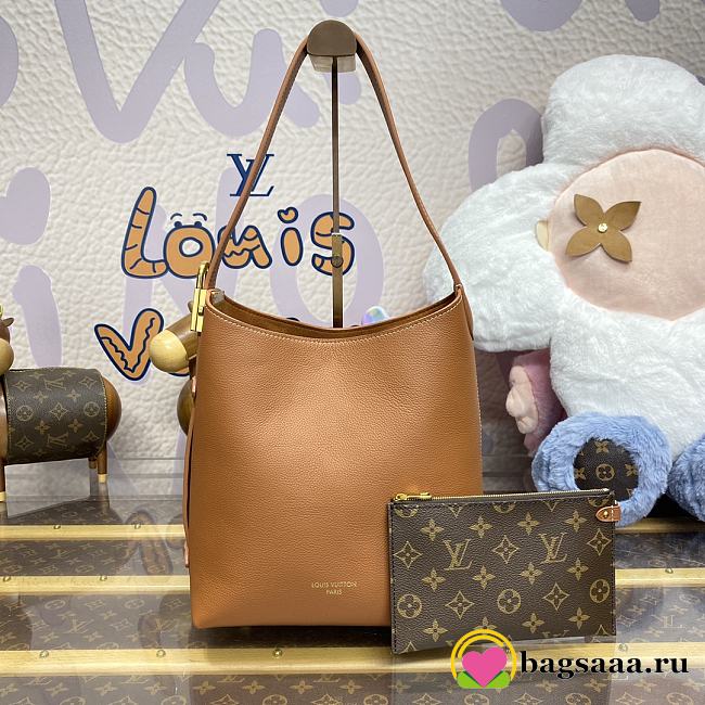 Bagsaaa Louis Vuitton M25354 Low Key Hobo PM Brown - 24 x 28 x 16 cm - 1