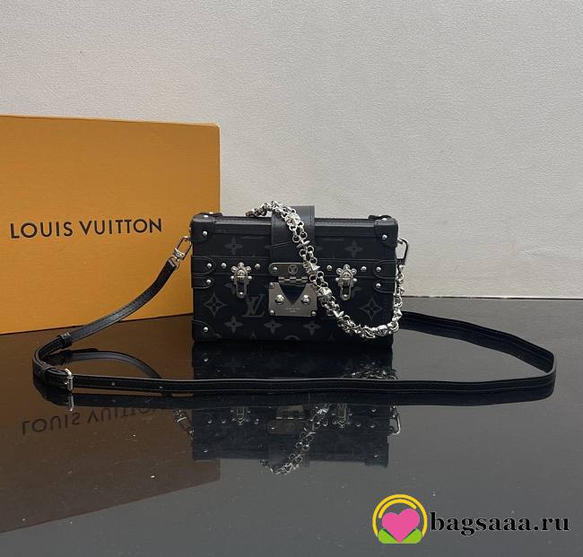 Bagsaaa Louis Vuitton M11324 Petite Malle Black - 20 x 12.5 x 6 cm - 1