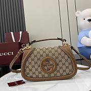 Bagsaaa Gucci Blondie Small Top Handle Bag 815714 Beige & Brown - 27 x 17 x 7cm - 1