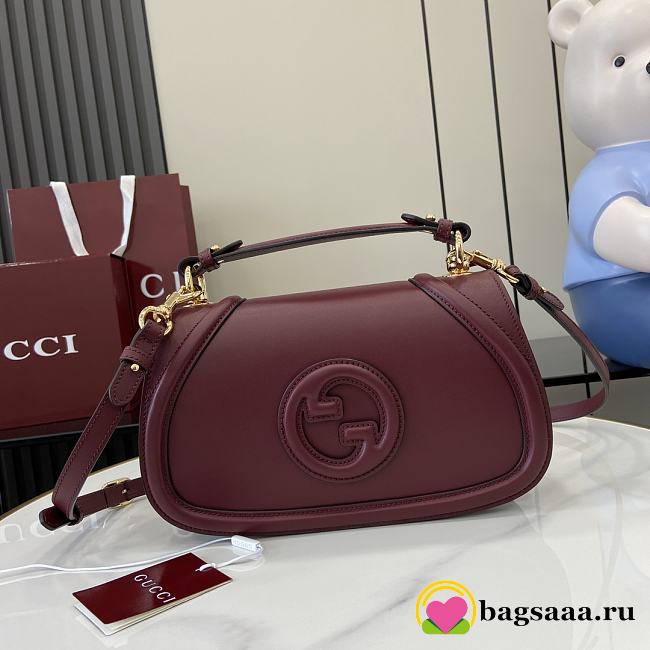 Bagsaaa Gucci Blondie Small Top Handle Bag 815714 Red - 27 x 17 x 7cm - 1