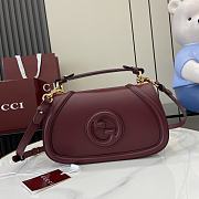 Bagsaaa Gucci Blondie Small Top Handle Bag 815714 Red - 27 x 17 x 7cm - 1