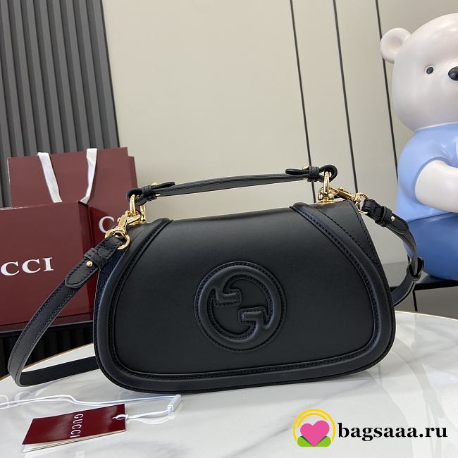 Bagsaaa Gucci Blondie Small Top Handle Bag 815714 Black - 27 x 17 x 7cm - 1