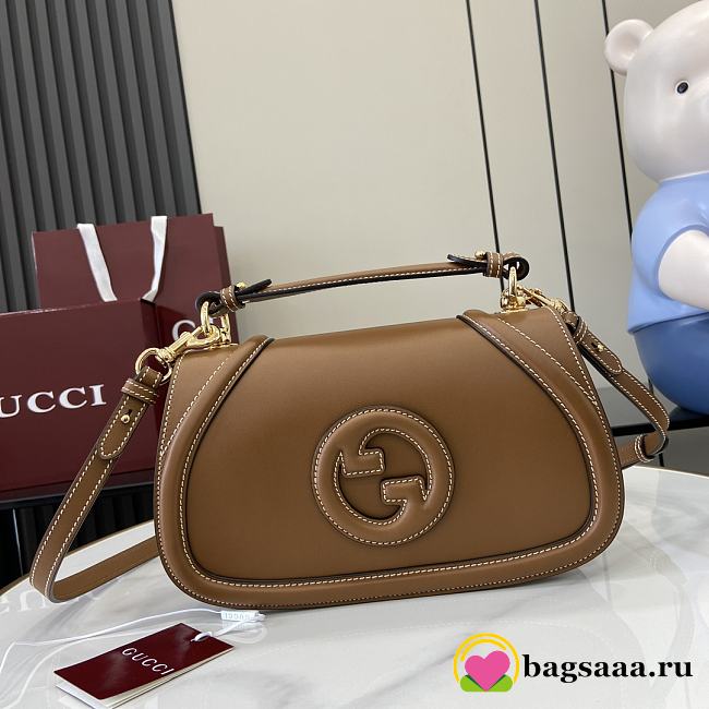 Bagsaaa Gucci Blondie Small Top Handle Bag 815714 Brown - 27 x 17 x 7cm - 1