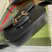 Bagsaaa Gucci Horsebit 1955 Mini Shoulder Bag 658574 Black - 20.5cm - 2