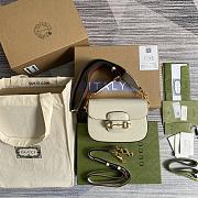 Bagsaaa Gucci Horsebit 1955 Mini Shoulder Bag 658574 White - 20.5cm - 1