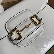 Bagsaaa Gucci Horsebit 1955 Mini Shoulder Bag 658574 White - 20.5cm - 3