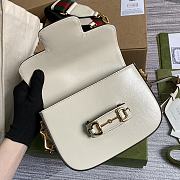 Bagsaaa Gucci Horsebit 1955 Mini Shoulder Bag 658574 White - 20.5cm - 2