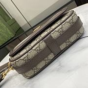 Bagsaaa Gucci Ophidia super mini shoulder bag 795466 beige & ebony - 18.5x10x5.5cm - 4