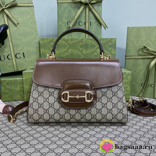 Bagsaaa Gucci Horsebit 1955 medium top handle bag 702049 - 29*21*11.5cm - 1