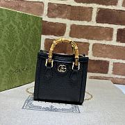 Bagsaaa Gucci Diana super mini bag ‎760251 black - 16.5x12x6cm - 1