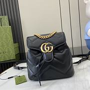 Bagsaaa Gucci GG Marmont mini backpack 777253 black - 20x19x11 cm - 1