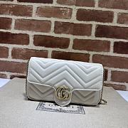 Bagsaaa Gucci GG Marmont mini bag ‎751526 white - 21x12x5cm - 1