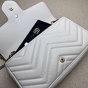 Bagsaaa Gucci GG Marmont mini bag ‎751526 white - 21x12x5cm - 3