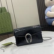 Bagsaaa Gucci Dionysus super mini bag 795368 black patent - 17.5 x 11 x 6.5 cm - 1