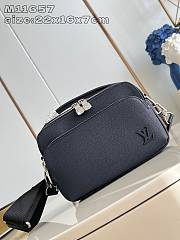 Bagsaaa Louis Vuitton M11657 Avenue Messenger Bag Black - 22.5 x 15.5 x 7.5 cm - 1