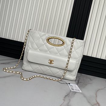 Bagsaaa Chanel Small Shopping Bag AS5036 Cream - 24 × 34 × 8 cm 