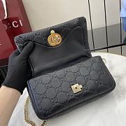 Bagsaaa Gucci GG Milano Mini Top Handle Bag 806017 Black GG - 21 x 12.5 x 4.5cm - 3