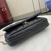 Bagsaaa Gucci GG Milano Mini Top Handle Bag 806017 Black - 21 x 12.5 x 4.5cm - 3