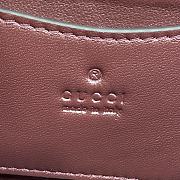 Bagsaaa Gucci GG Milano Mini Top Handle Bag 806017 Red GG - 21 x 12.5 x 4.5cm - 2