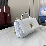 Bagsaaa Gucci GG Milano Mini Top Handle Bag 806017 White - 21 x 12.5 x 4.5cm - 3