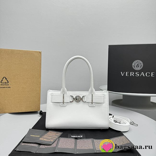 Bagsaaa Versace Medusa '95 Small Tote Bag White - 23 x 8 x 14 cm - 1