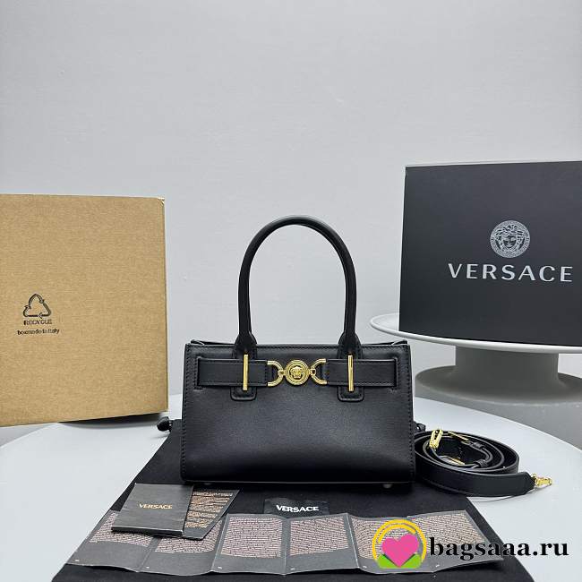 Bagsaaa Versace Medusa '95 Small Tote Bag Black - 23 x 8 x 14 cm - 1