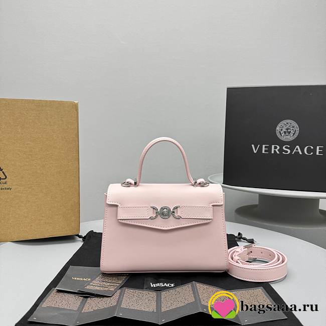 Bagsaaa Versace Medusa '95 Small Handbag Pink - 21 x 7,5 x 15 cm - 1