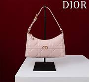 Bagsaaa Dior Miss Caro Mini Hobo Shoulder Bag Powder Pink Macrocannage Lambskin - 24 x 14 x 6.5 cm - 1