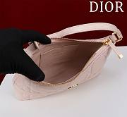 Bagsaaa Dior Miss Caro Mini Hobo Shoulder Bag Powder Pink Macrocannage Lambskin - 24 x 14 x 6.5 cm - 2